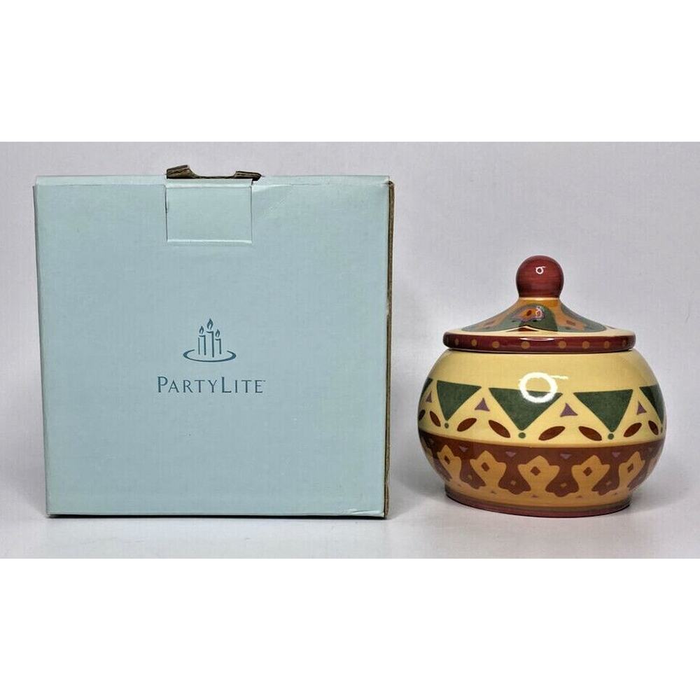PartyLite Bohemian Spice Votive‎ Candle Holder Keepsake Retired NIB P17B/P8193